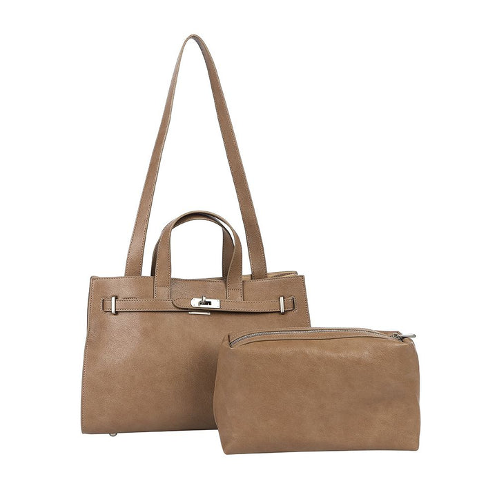 Antigone | Eleanor Mini Tote - Tan | Shut the Front Door