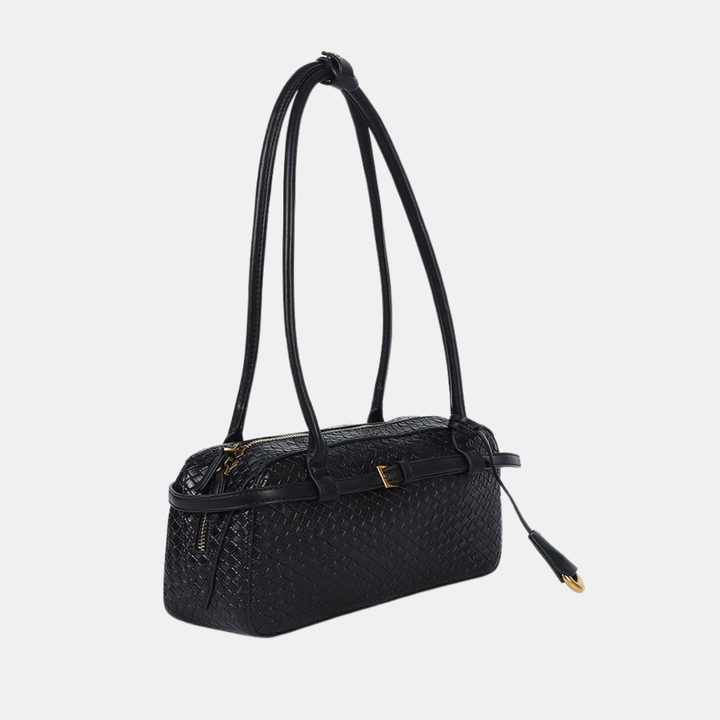 Antigone | Harper Woven Handbag - Black | Shut the Front Door