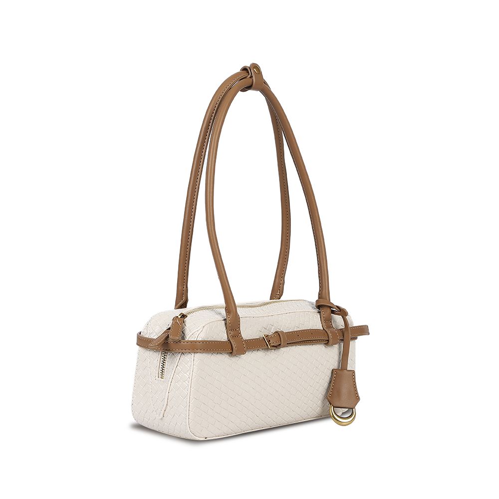Antigone | Harper Woven Handbag - Chalk | Shut the Front Door
