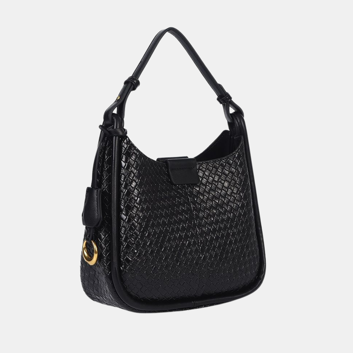 Antigone | Ada Woven Shoulder Bag - Black | Shut the Front Door