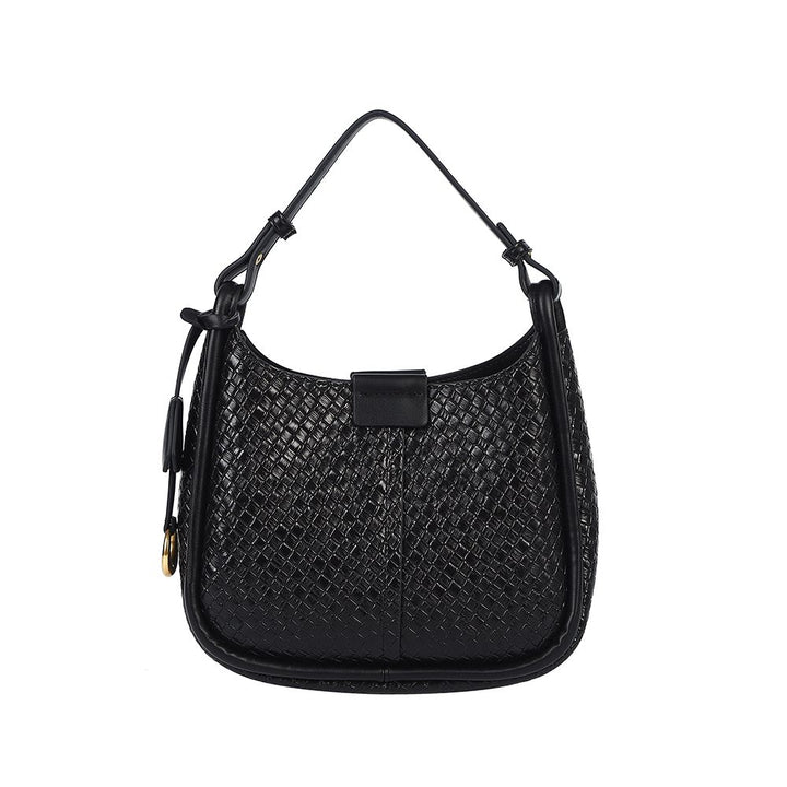 Antigone | Ada Woven Shoulder Bag - Black | Shut the Front Door