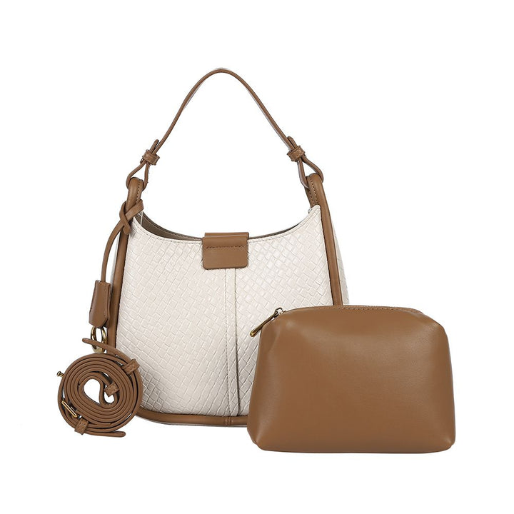 Antigone | Ada Woven Shoulder Bag - Chalk | Shut the Front Door