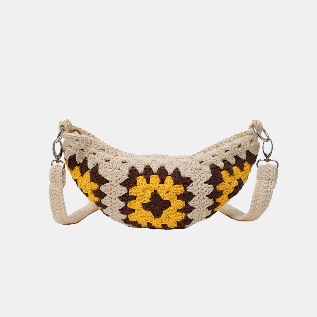 Antigone | Chloe Crochet Crossbody Bag - Off White | Shut the Front Door