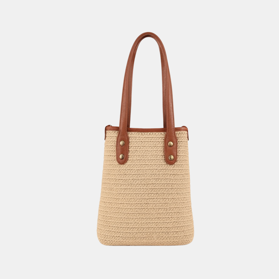 Antigone | Sienna Woven Phone Bag - Apricot | Shut the Front Door