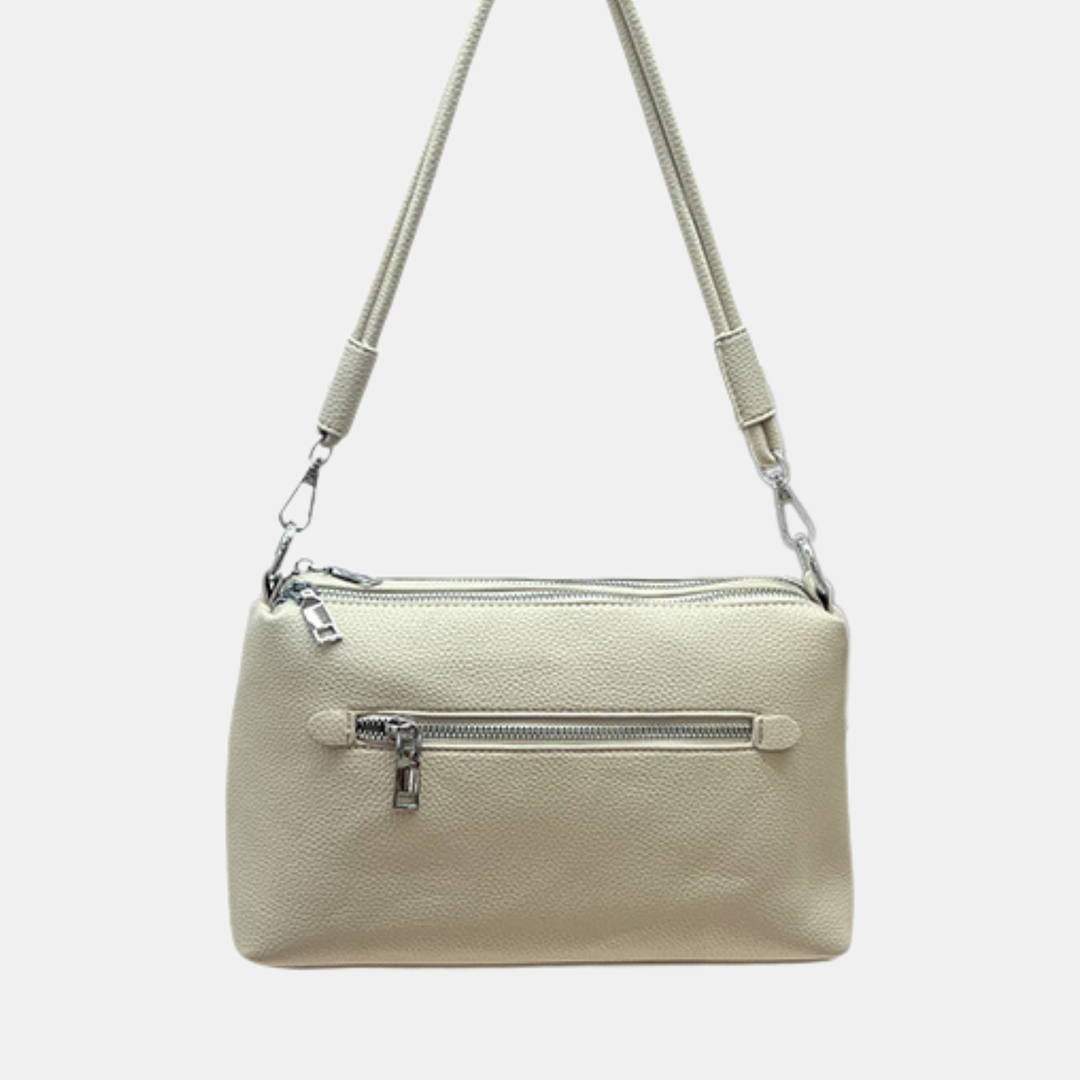 Antigone | Amelie Crossbody Bag - Beige | Shut the Front Door