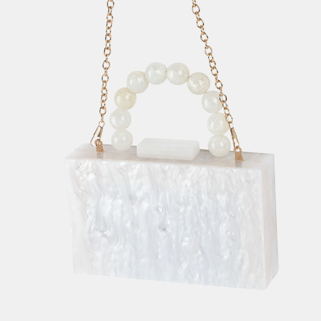 Antigone | Blair Acrylic Bag - White | Shut the Front Door