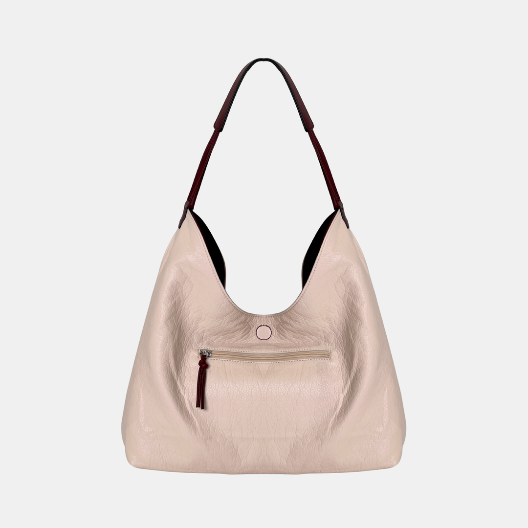 Antigone | Fiona Reversible Shoulder Bag - Merlot / Rose Cream | Shut the Front Door