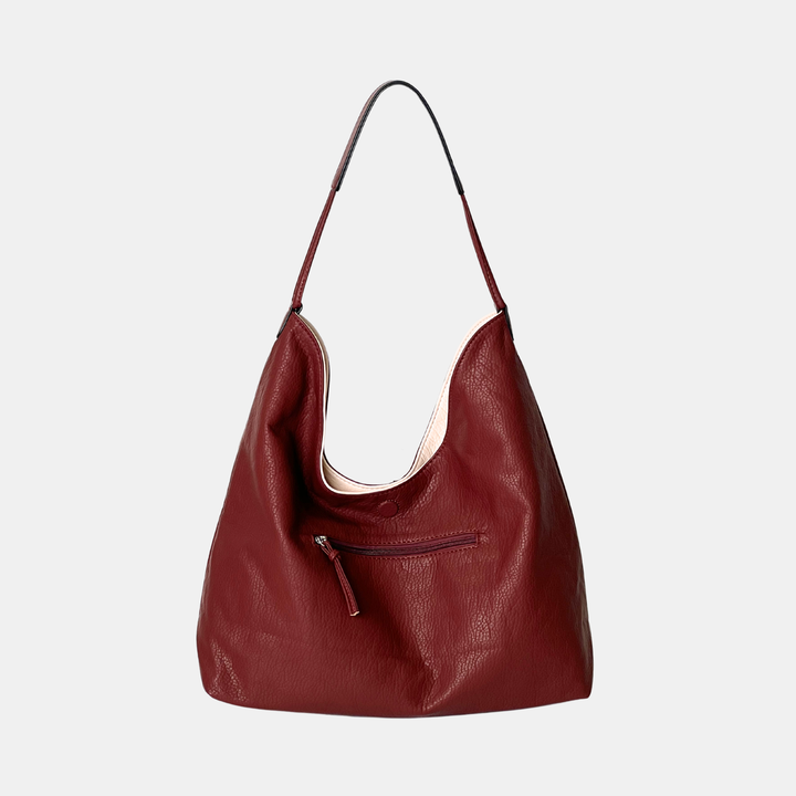 Antigone | Fiona Reversible Shoulder Bag - Merlot / Rose Cream | Shut the Front Door