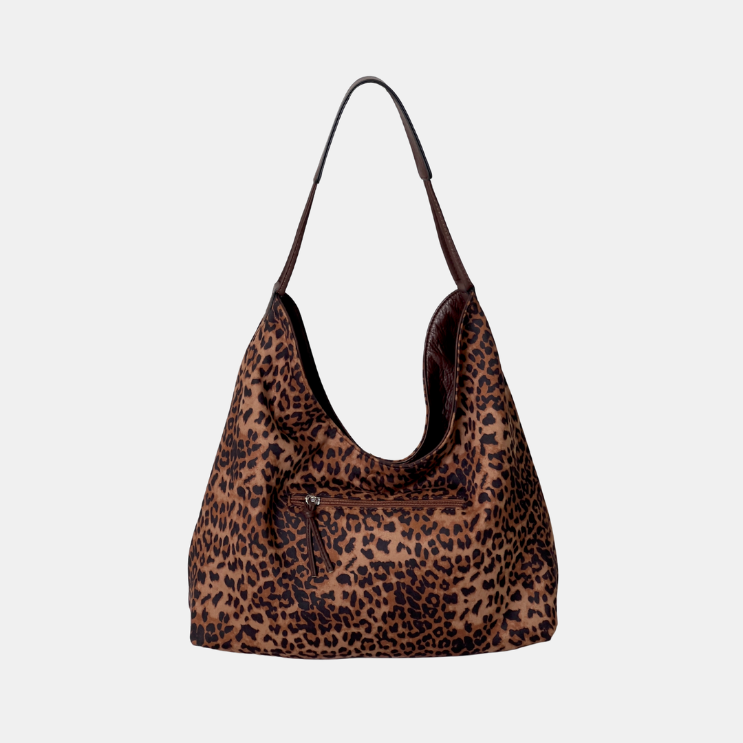 Antigone | Fiona Reversible Shoulder Bag - Leopard - Chocolate | Shut the Front Door