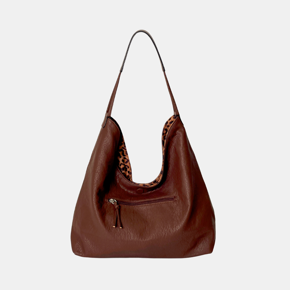 Antigone | Fiona Reversible Shoulder Bag - Leopard - Chocolate | Shut the Front Door