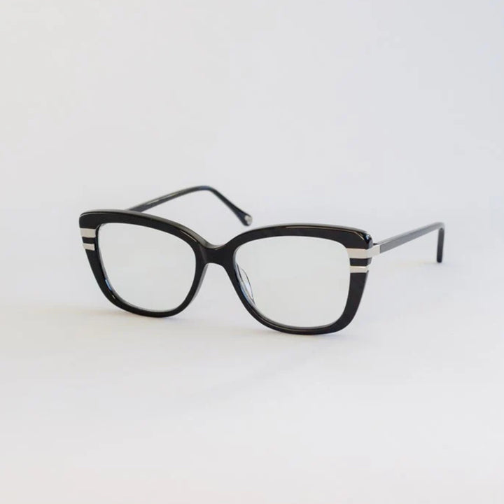 Antigone | Jazz Reading Glasses - Black/Silver | Shut the Front Door