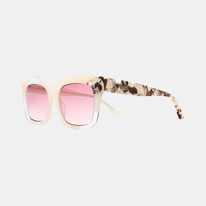 Tara Sunglasses - Acetate White Tortoise