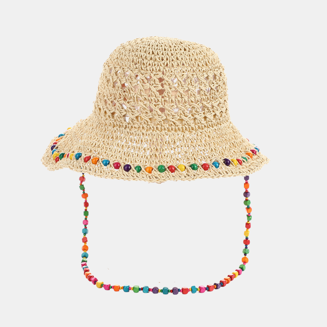 Antigone | Chloe Straw Bucket Hat - Beige | Shut the Front Door