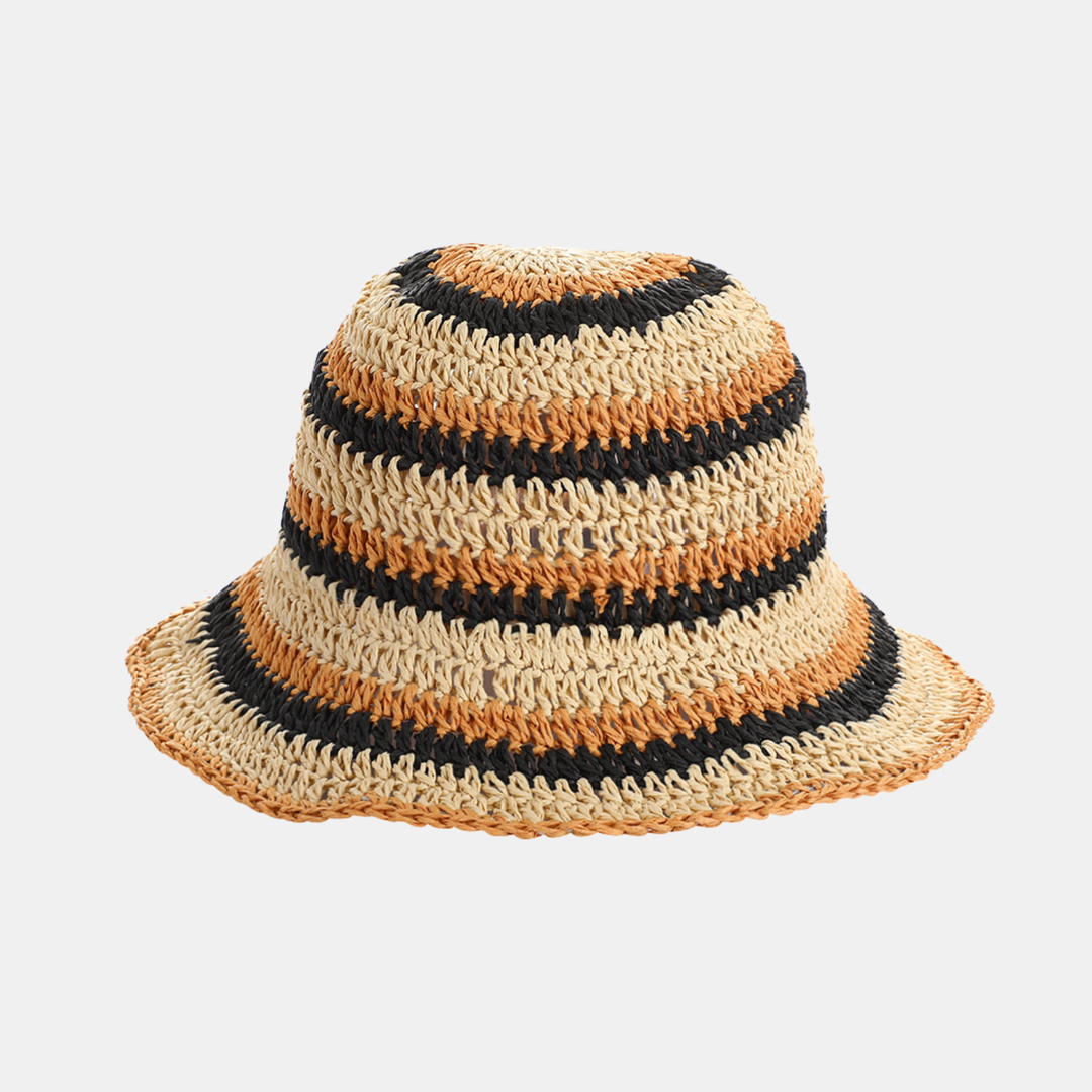 Antigone | Hemi Straw Bucket Hat - Khaki | Shut the Front Door