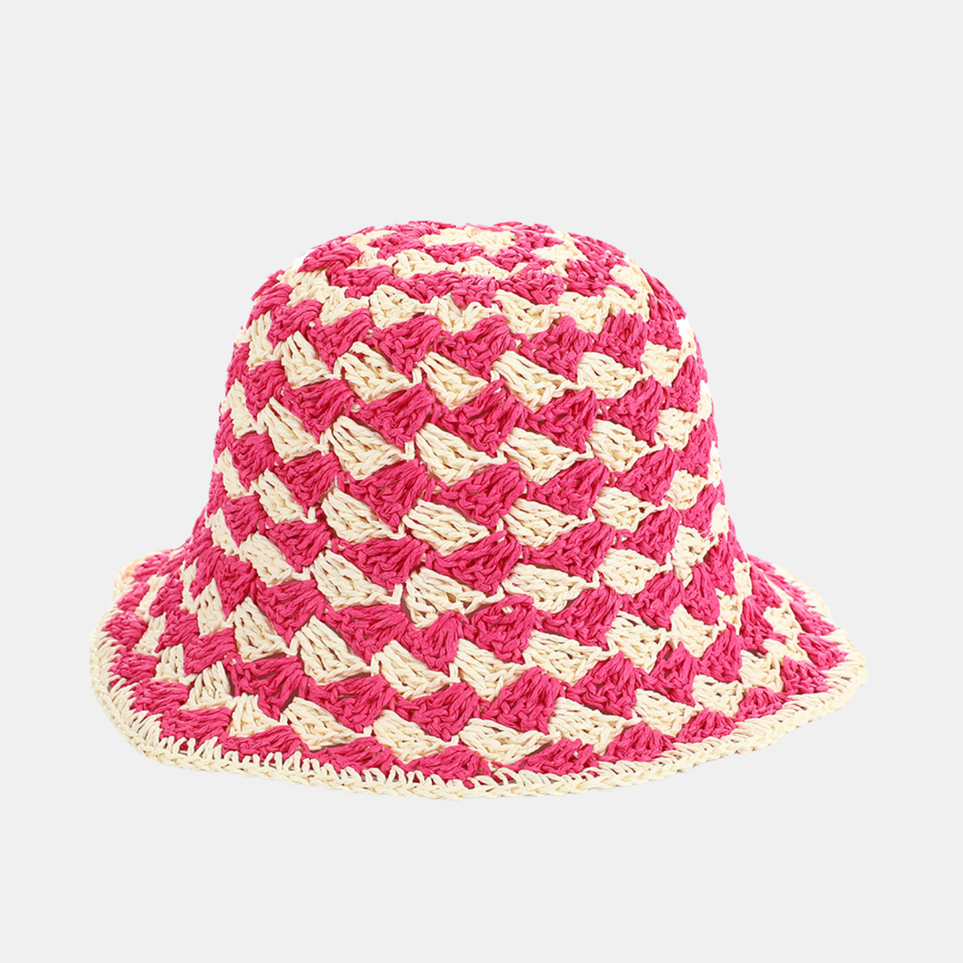 Antigone | Indi Staw Bucket Hat - Red Rose | Shut the Front Door
