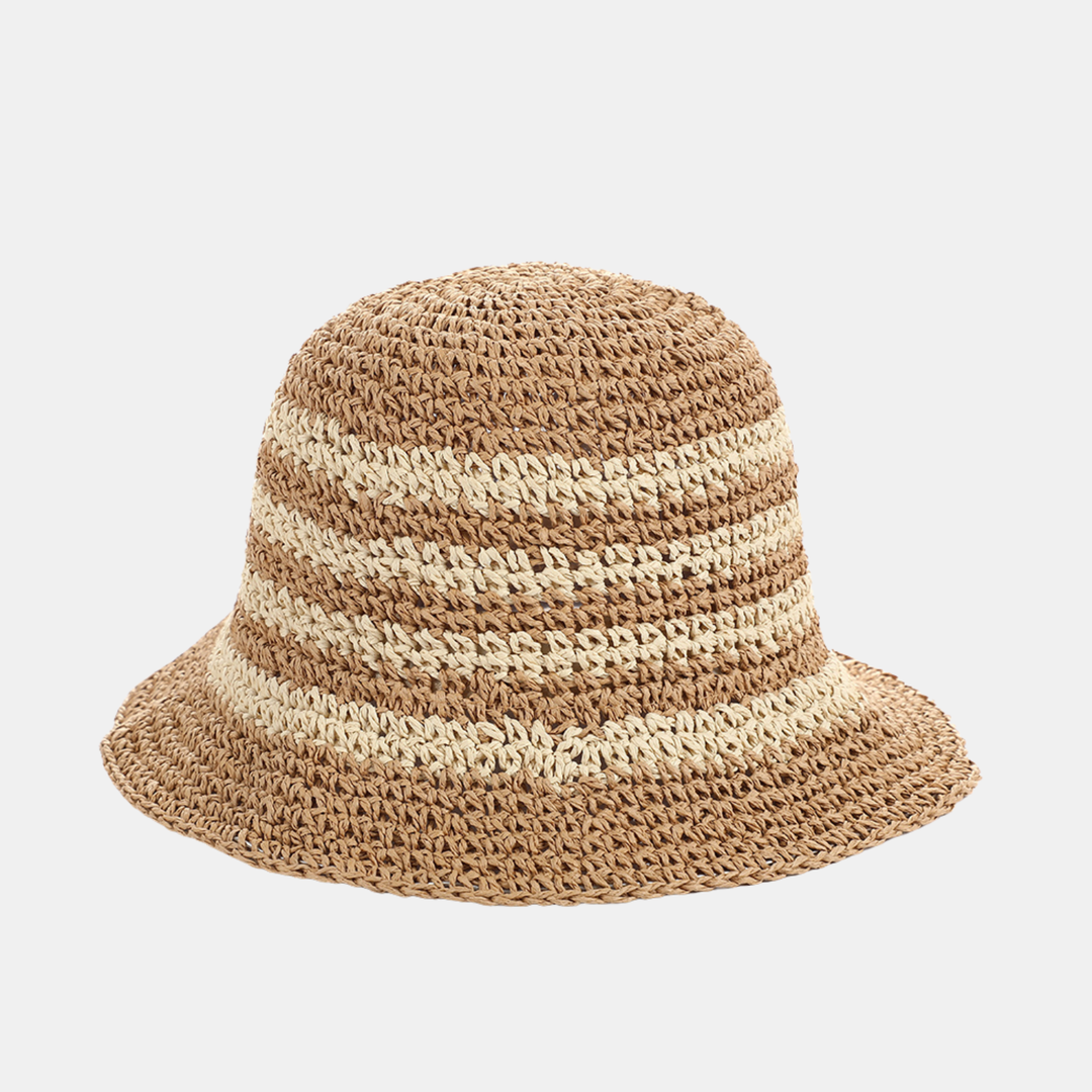 Antigone | Sol Straw Hat - Khaki/Beige | Shut the Front Door