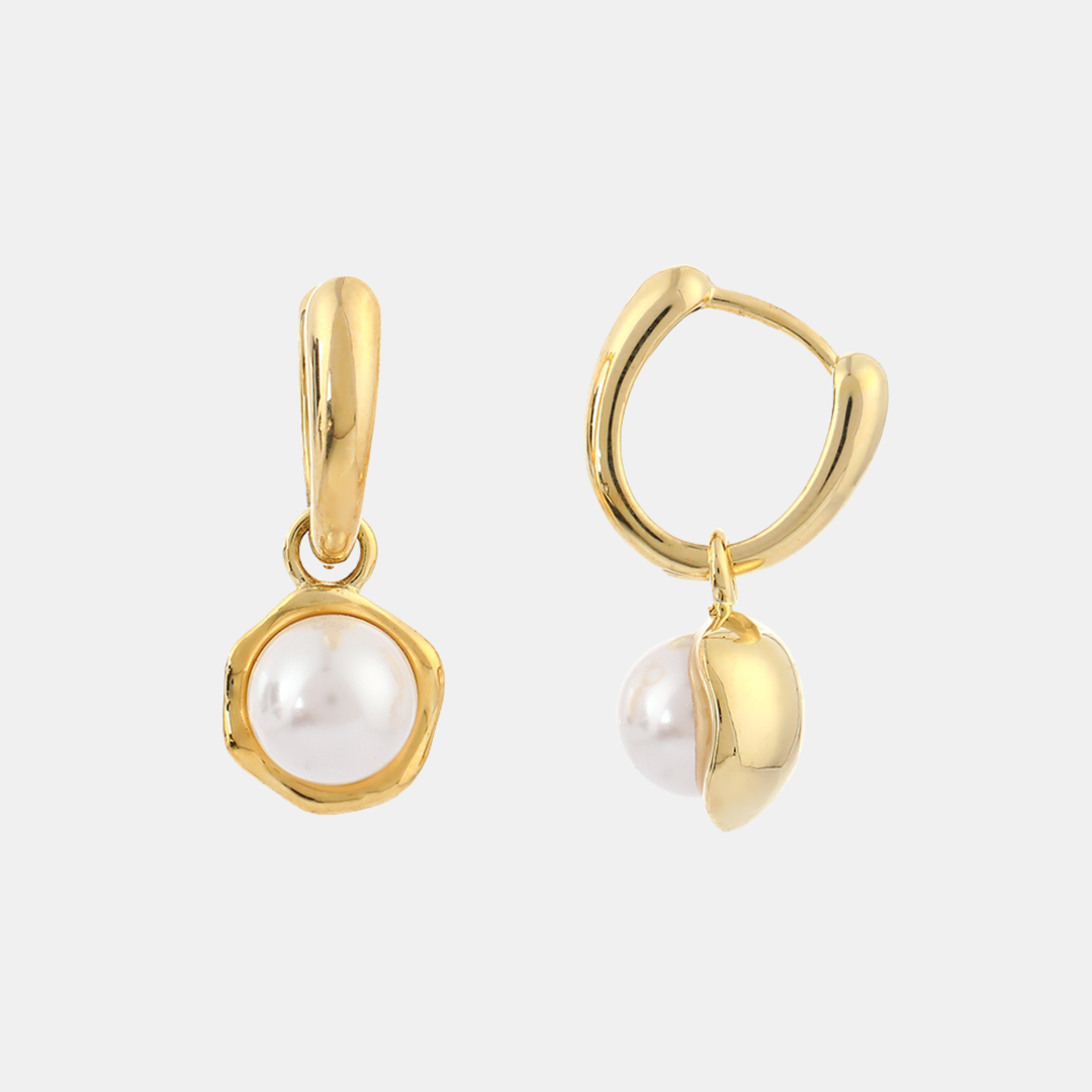 Antigone | Nyla Pearl Earrings - Gold | Shut the Front Door