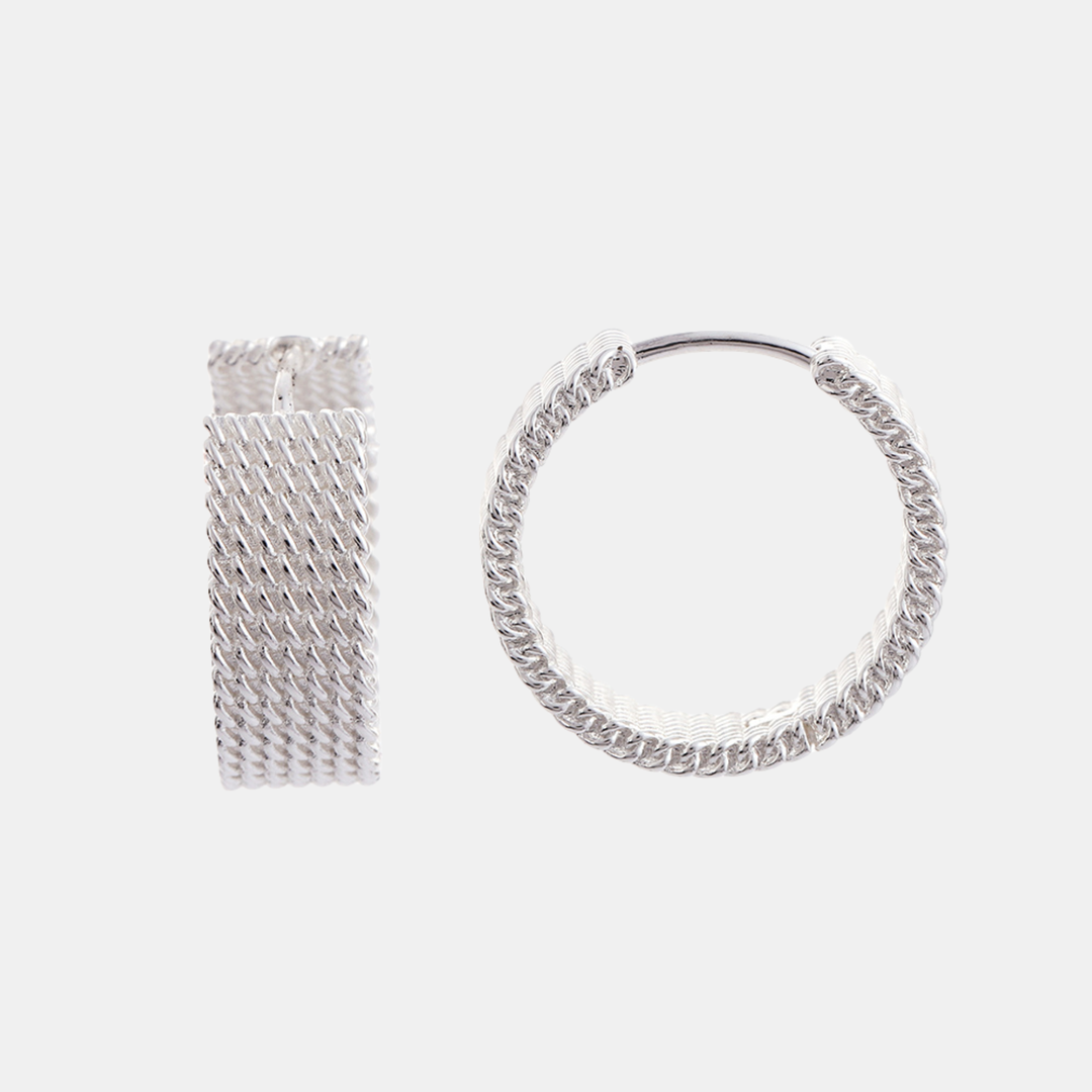 Antigone | Raya Hoops - Silver | Shut the Front Door