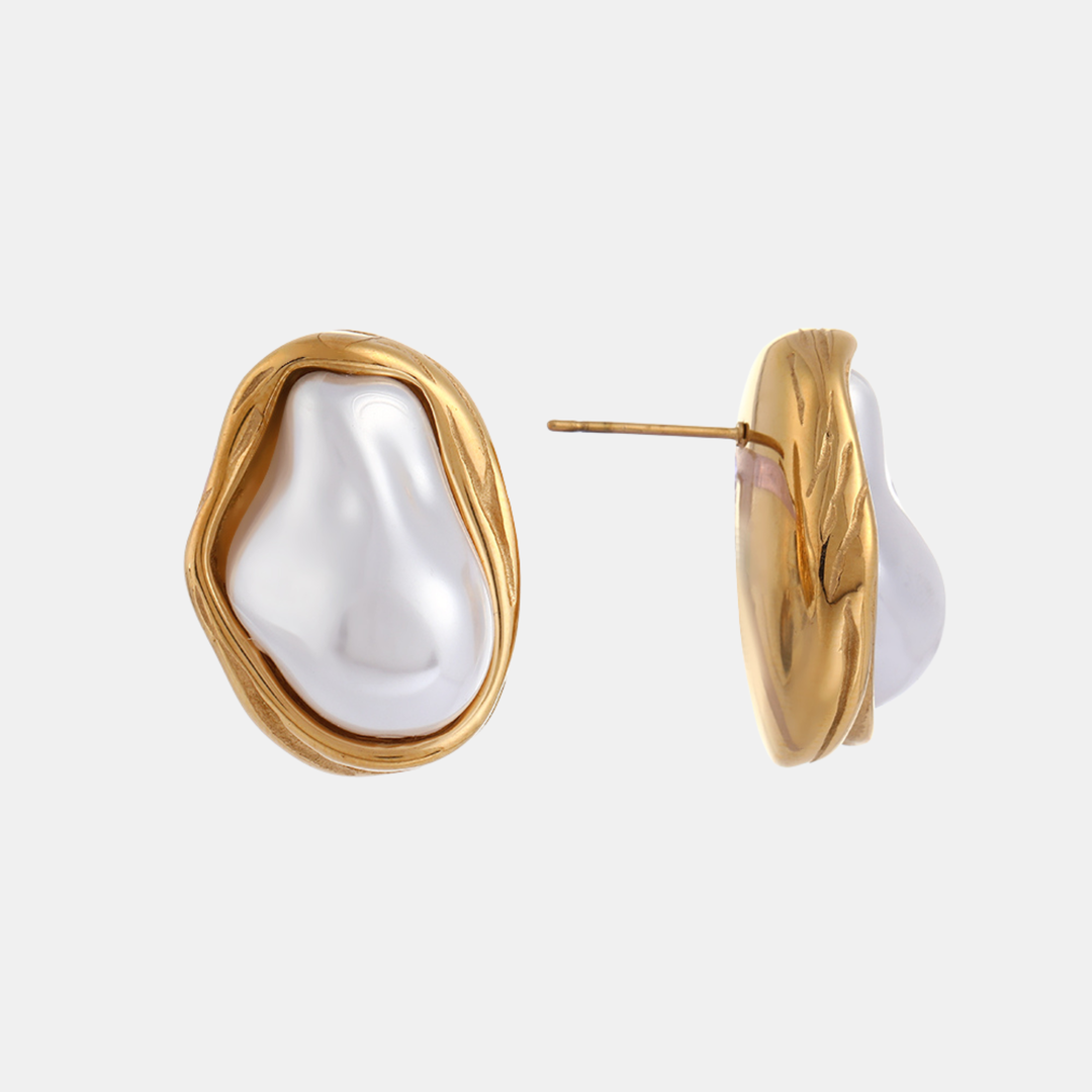 Antigone | Emberlyn Pearl Earrings SS - Gold | Shut the Front Door