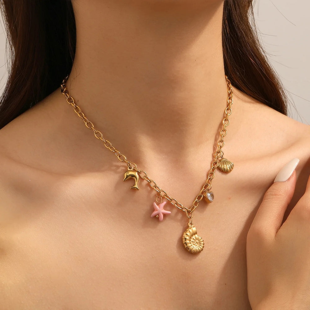Antigone | Riviera Necklace SS - Gold | Shut the Front Door