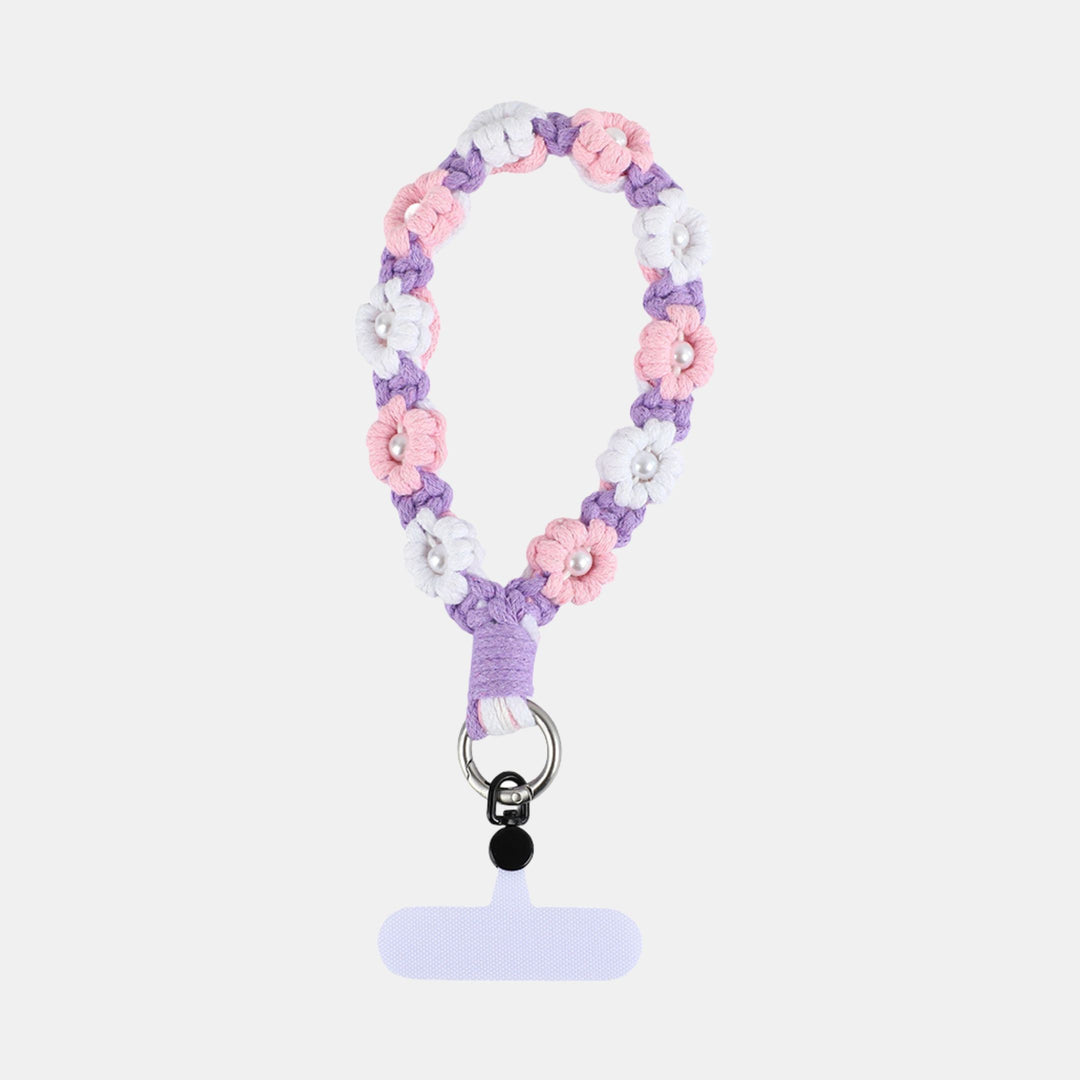 Antigone | Nara Flowers Phone Chain Short - Purple | Shut the Front Door