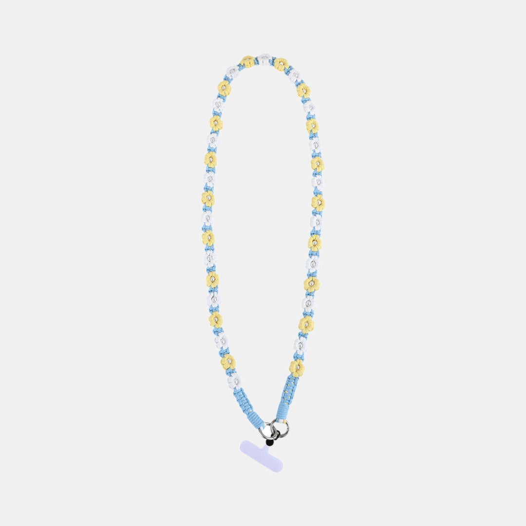 Antigone | Nara Flowers Phone Chain Long - Blue | Shut the Front Door