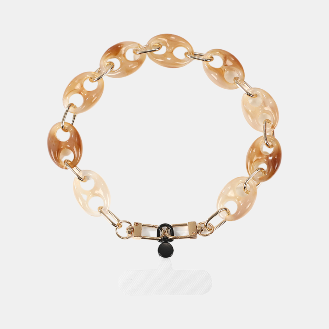 Antigone | Mary Acetate Phone Chain - Light Caramel Short | Shut the Front Door