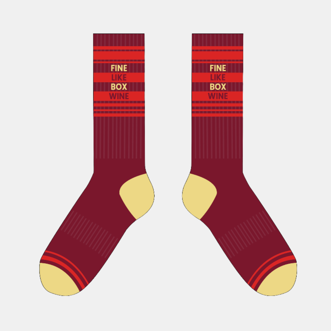 Antigone | Socks - Wine Fine Like Box Wine | Shut the Front Door