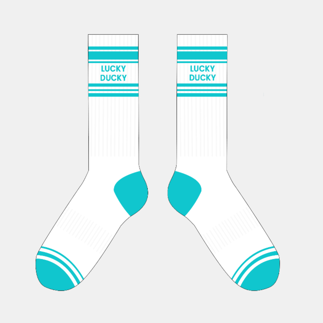Antigone | Socks - Lucky Ducky - White | Shut the Front Door