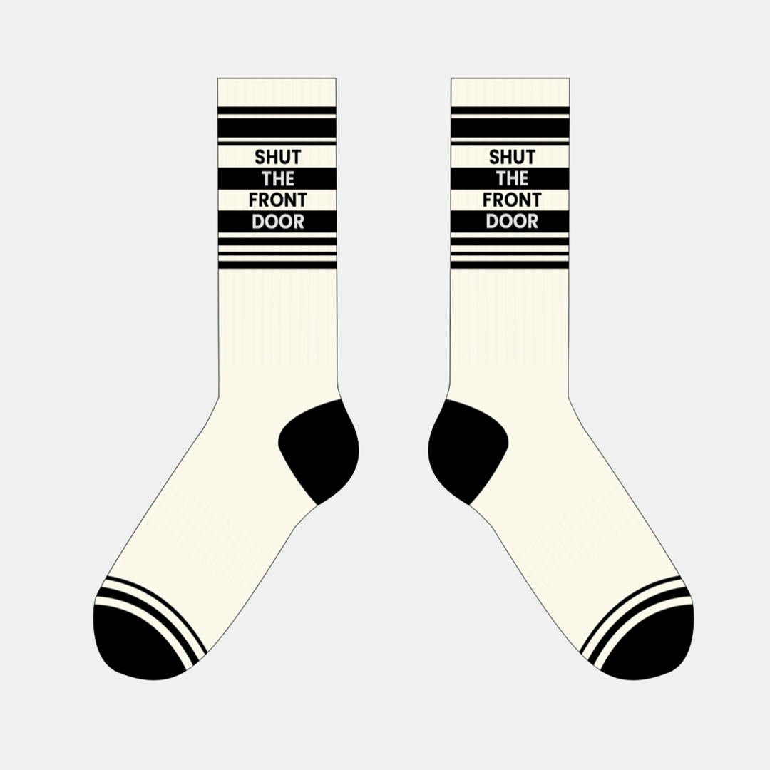 Antigone | Socks - Shut the Front Door - Off White | Shut the Front Door