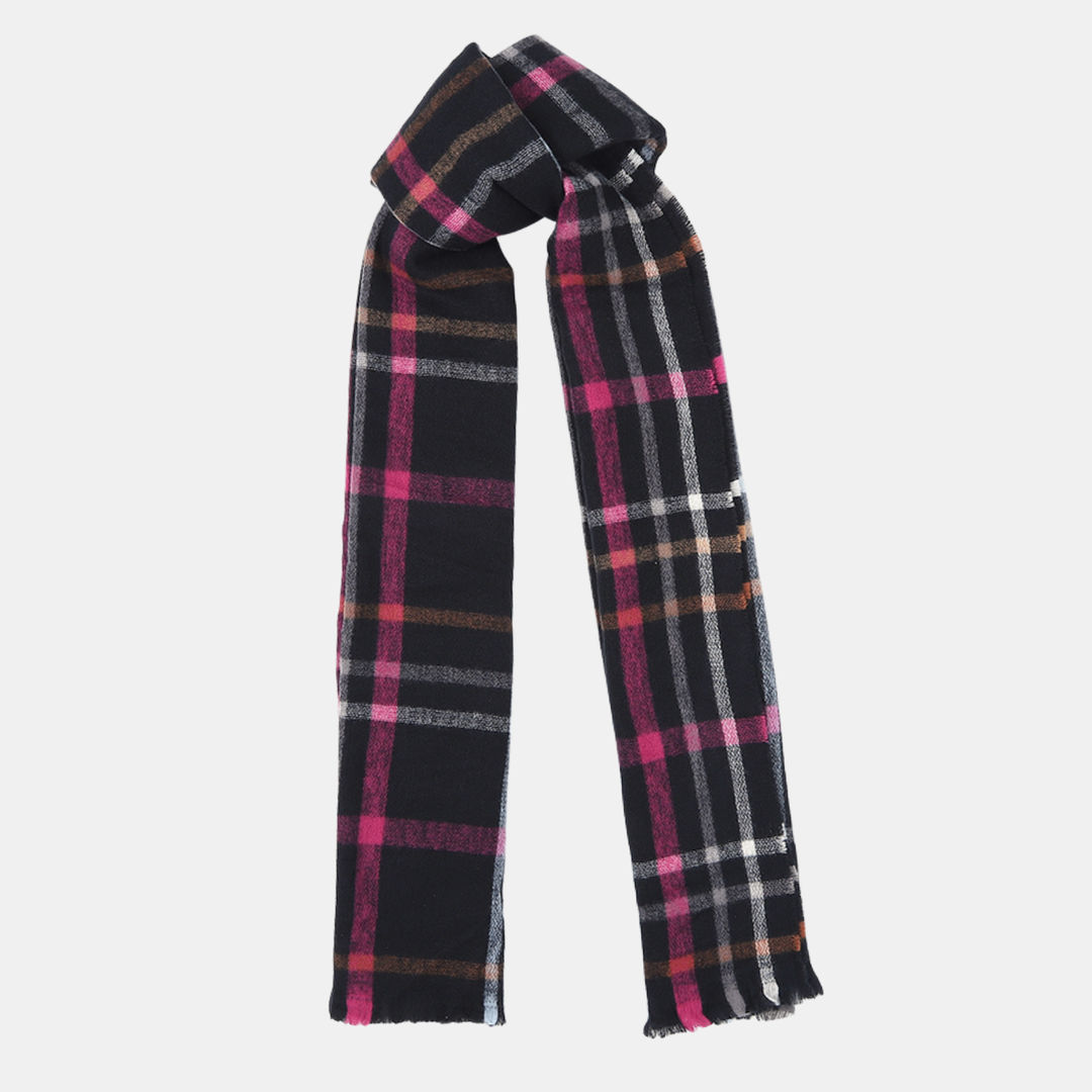 Antigone | Amabel Scarf - Black/Pink | Shut the Front Door