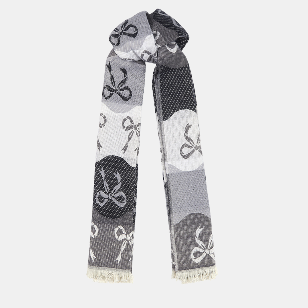 Antigone | Bows Double Sided Scarf - Black | Shut the Front Door