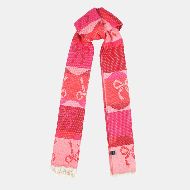 Antigone | Bows Double Sided Scarf - Rose Red | Shut the Front Door