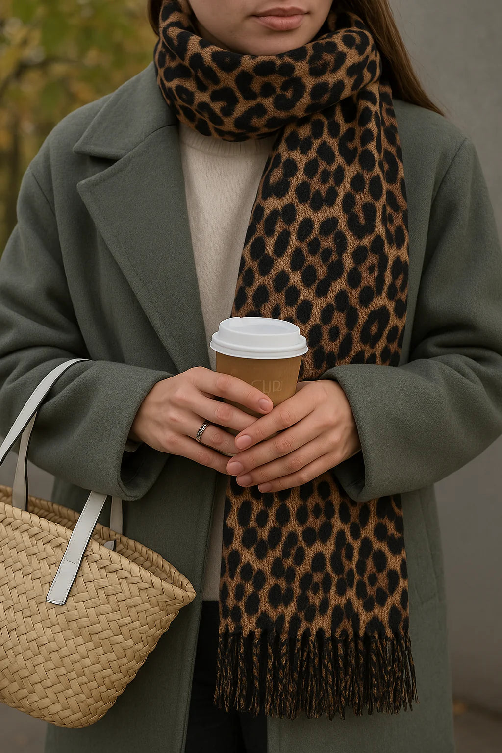 Antigone | Adeline Scarf - Leopard Print | Shut the Front Door