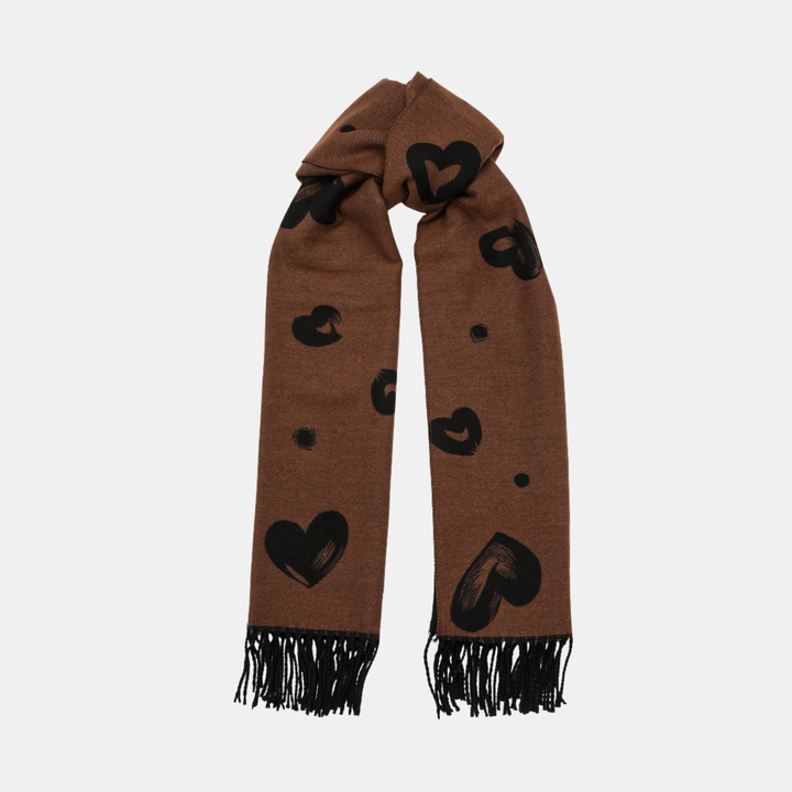 Antigone | Noira Heartline Scarf - Black | Shut the Front Door