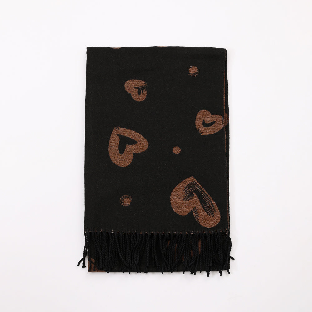 Antigone | Noira Heartline Scarf - Black | Shut the Front Door
