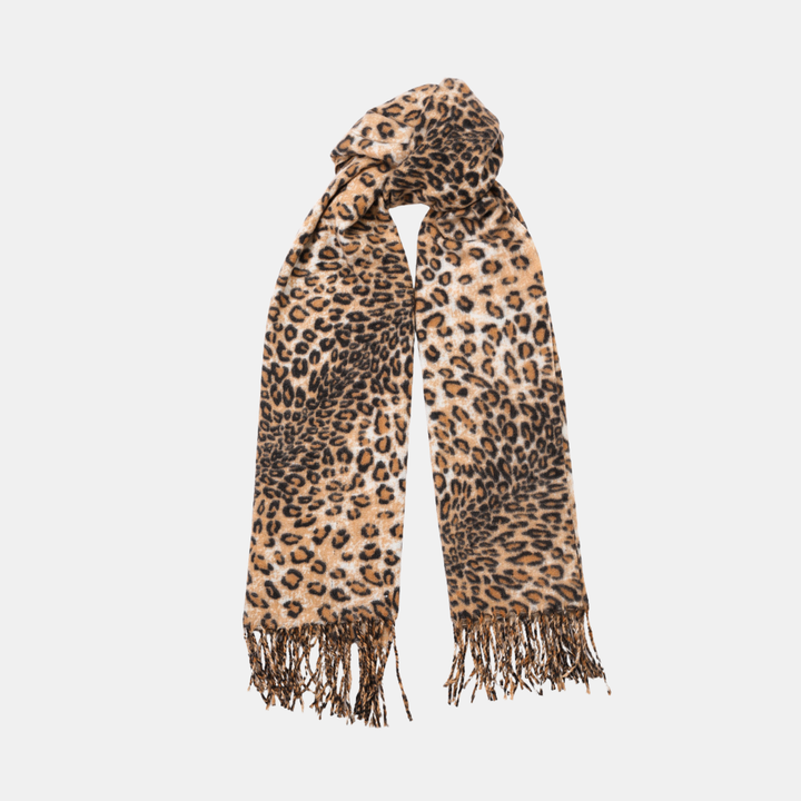 Antigone | Adeline Scarf - Golden Leopard Print | Shut the Front Door