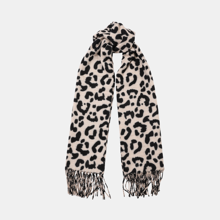 Antigone | Adeline Scarf - Beige Leopard Print | Shut the Front Door