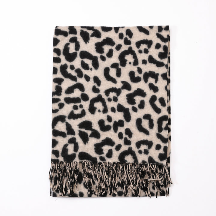 Antigone | Adeline Scarf - Beige Leopard Print | Shut the Front Door