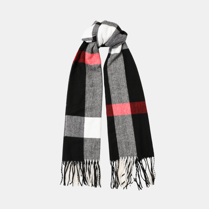 Antigone | Maelis Scarf - Black/Red | Shut the Front Door