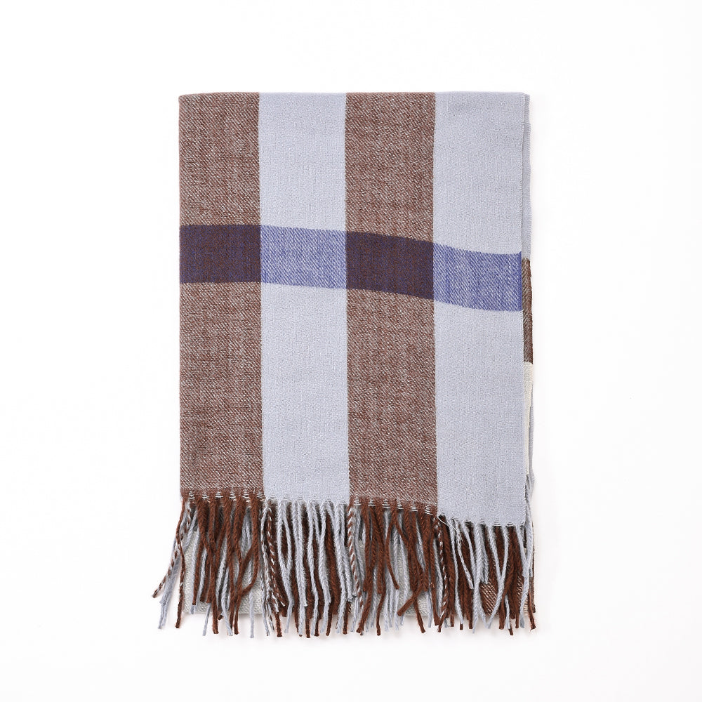 Antigone | Maelis Scarf - Blue/Chocolate | Shut the Front Door