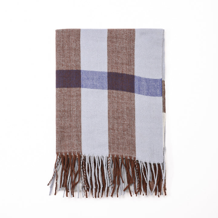 Antigone | Maelis Scarf - Blue/Chocolate | Shut the Front Door