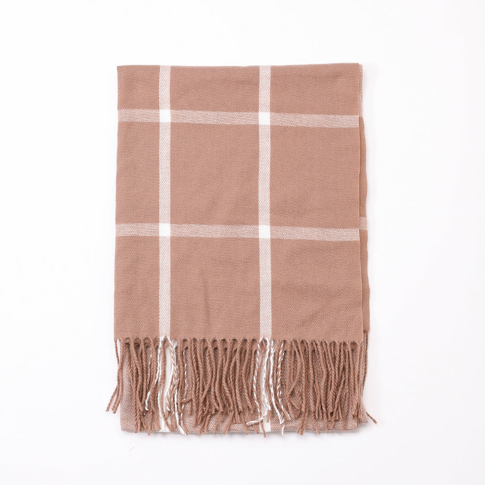 Antigone | Orienn Plaid Scarf - Soft Camel | Shut the Front Door
