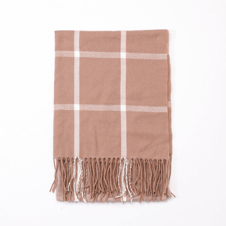 Antigone | Orienn Plaid Scarf - Soft Camel | Shut the Front Door