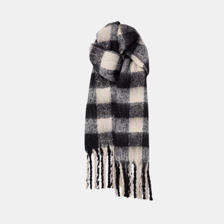 Antigone | Veira Scarf - Classic Mono Plaid | Shut the Front Door