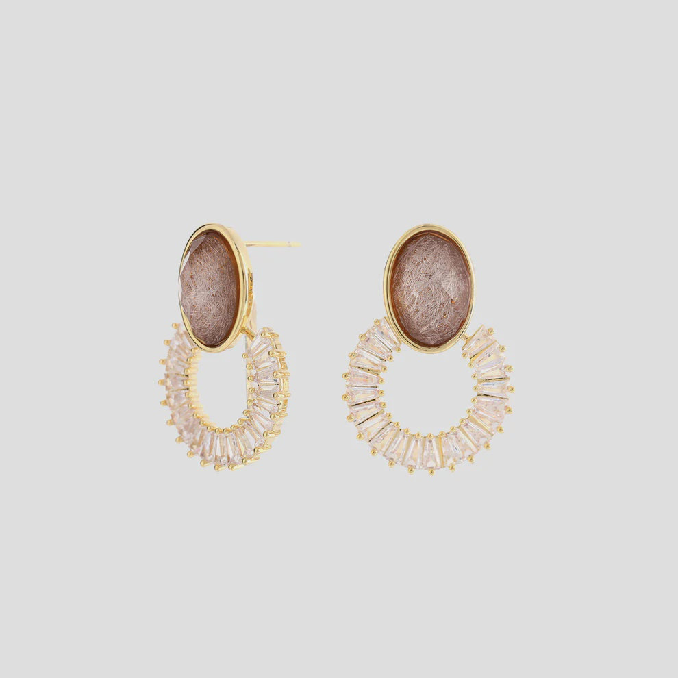 Antigone | Anneliese Earrings - Gold | Shut the Front Door