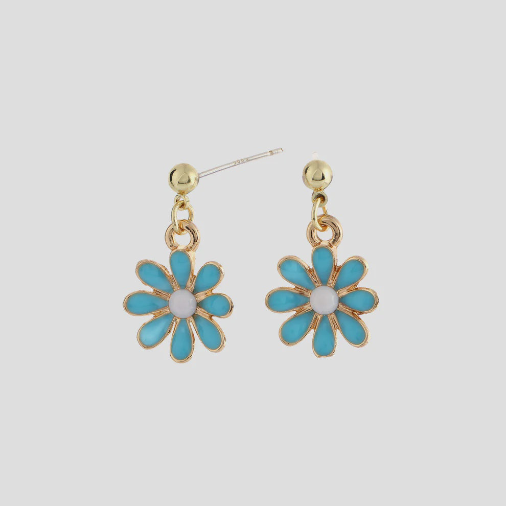 Antigone | Flower Earrings - Blue | Shut the Front Door