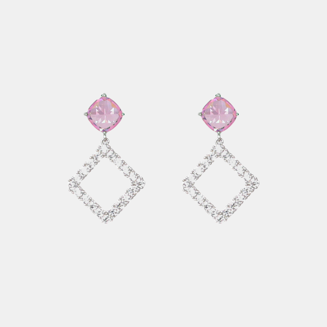 Antigone | Lyla Earrings - Rose/Silver | Shut the Front Door
