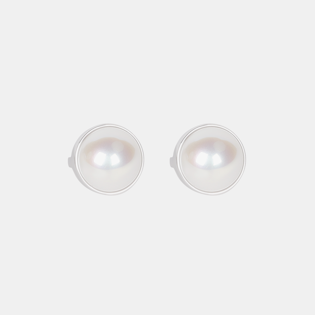 Antigone | Chloe Earrings - Pearl/Silver | Shut the Front Door