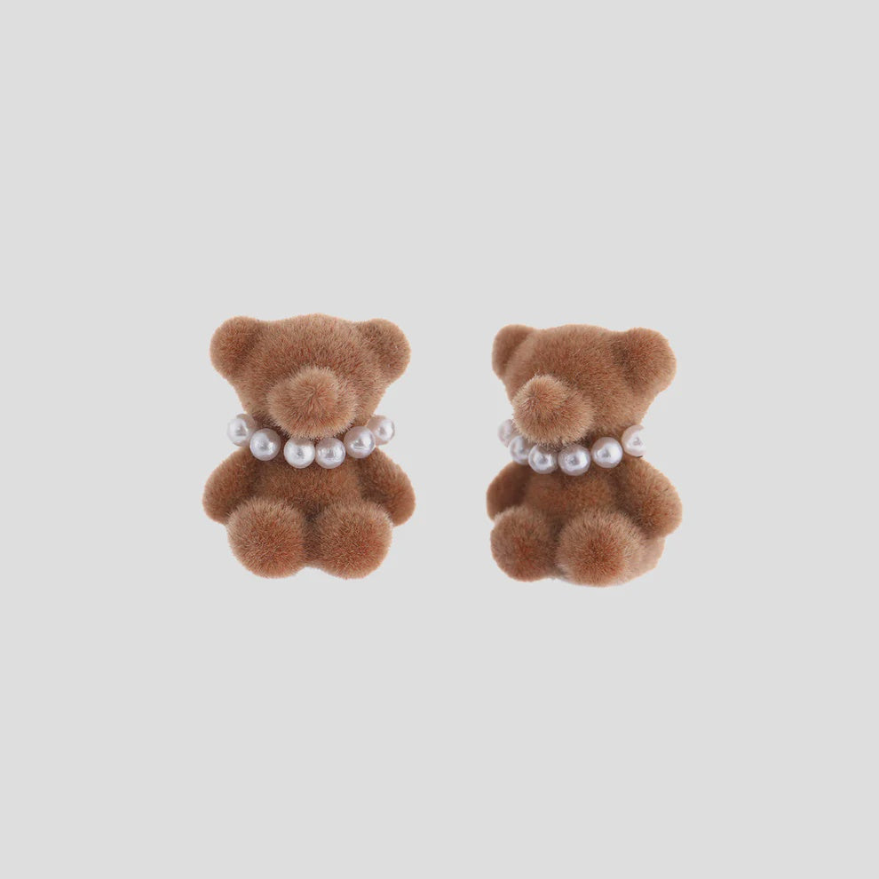 Antigone | Bear Earrings - Brown | Shut the Front Door